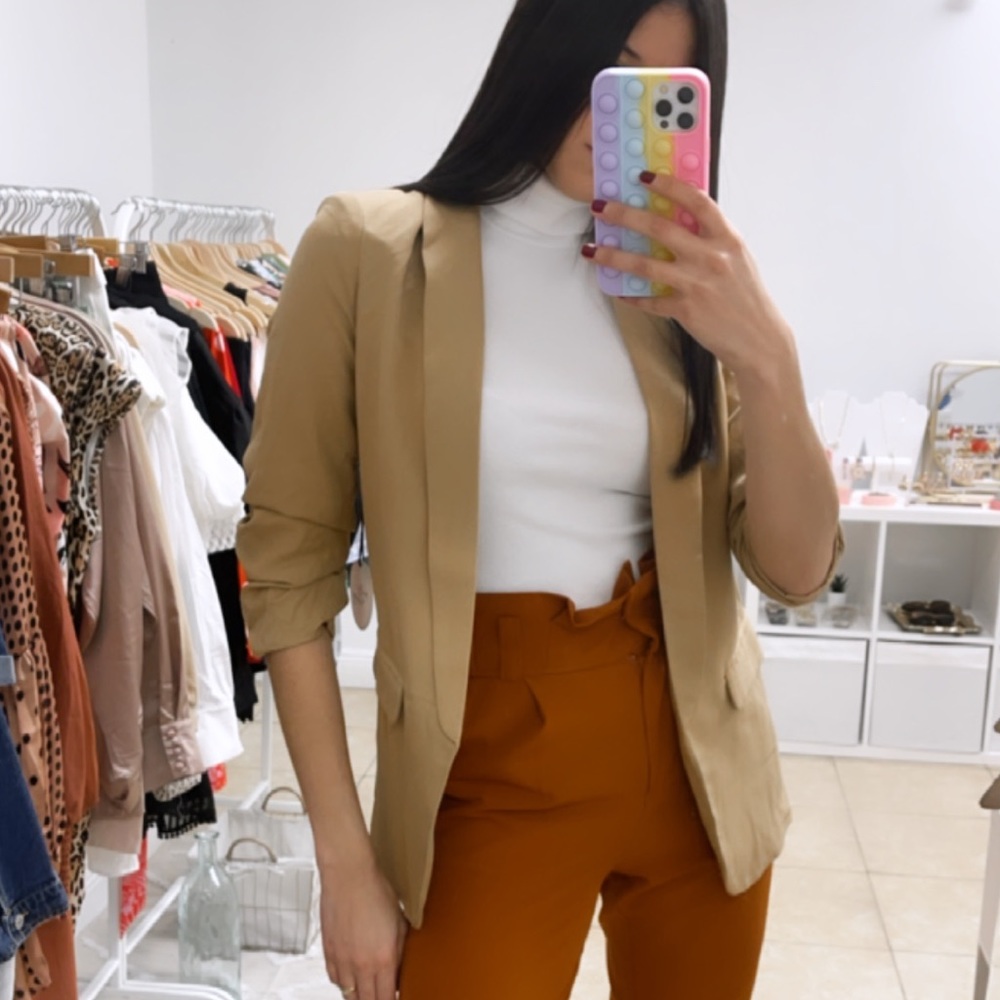 new khaki blazer